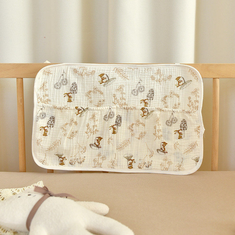 韩国ins婴儿床头挂袋宝宝大容量悬挂式纯棉收纳袋多功能尿布袋