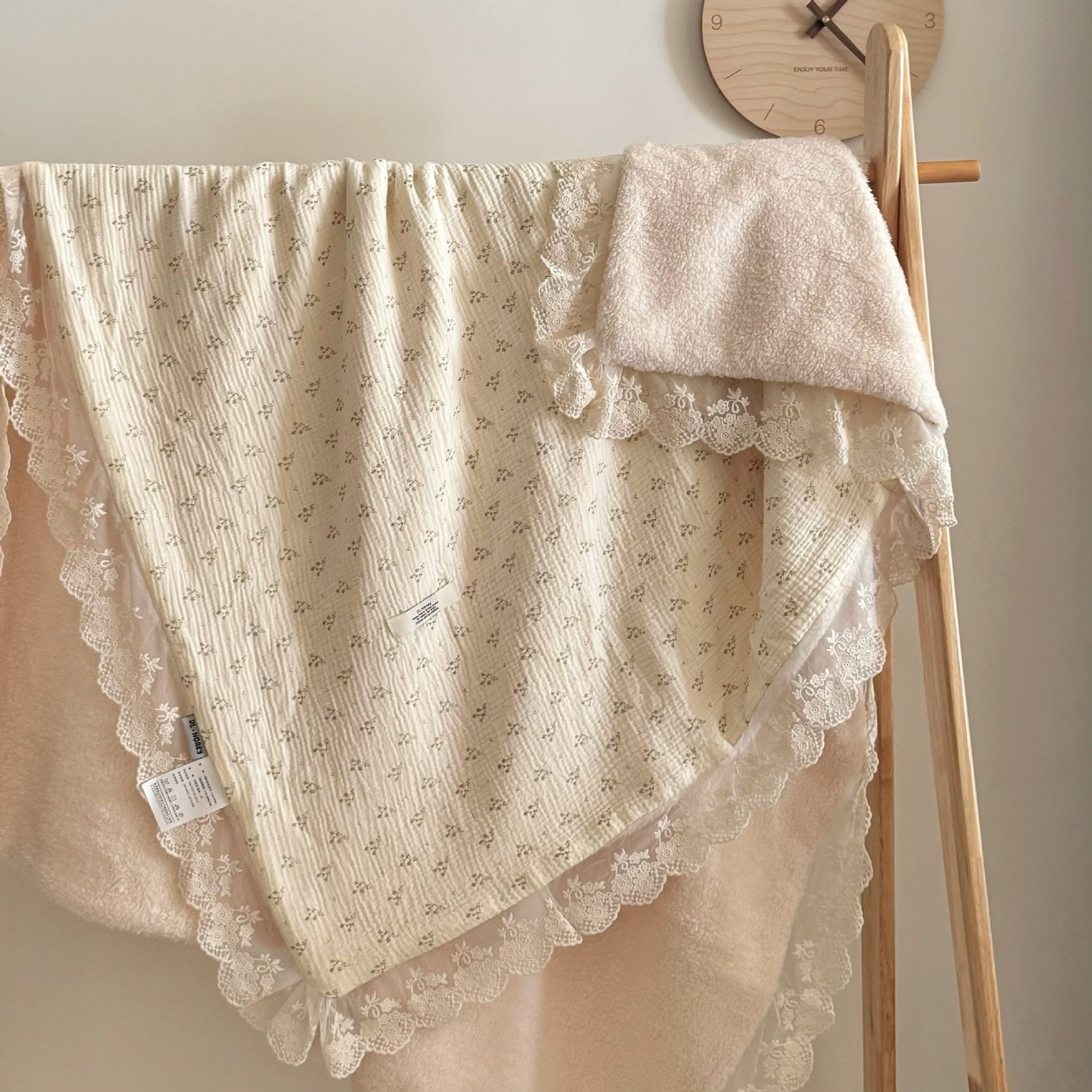 韩风全棉纱布毯子纯棉纱布毯加厚绒毯秋冬毛毯沙发盖毯办公午睡毯