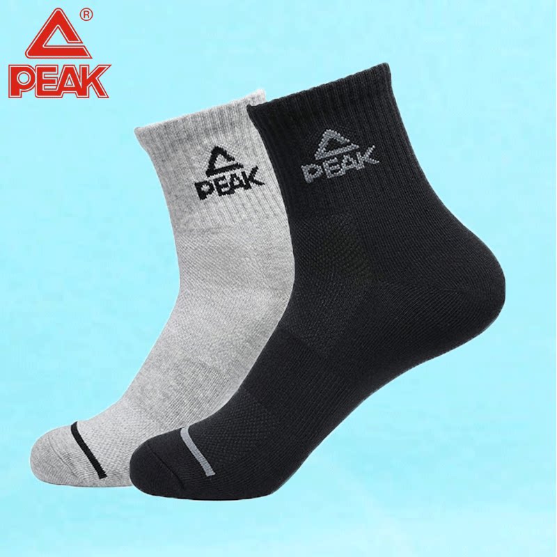 匹克运动袜男2024夏季新款中筒袜男子专业训练袜吸湿透气篮球袜子