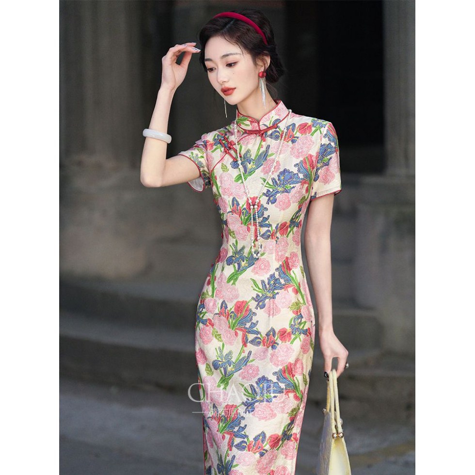 红色旗袍2025新款订婚礼服中式
