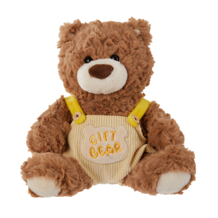 MINISO名创优品吉福特熊系列坐姿公仔圣诞树雪人背带裤可爱玩偶