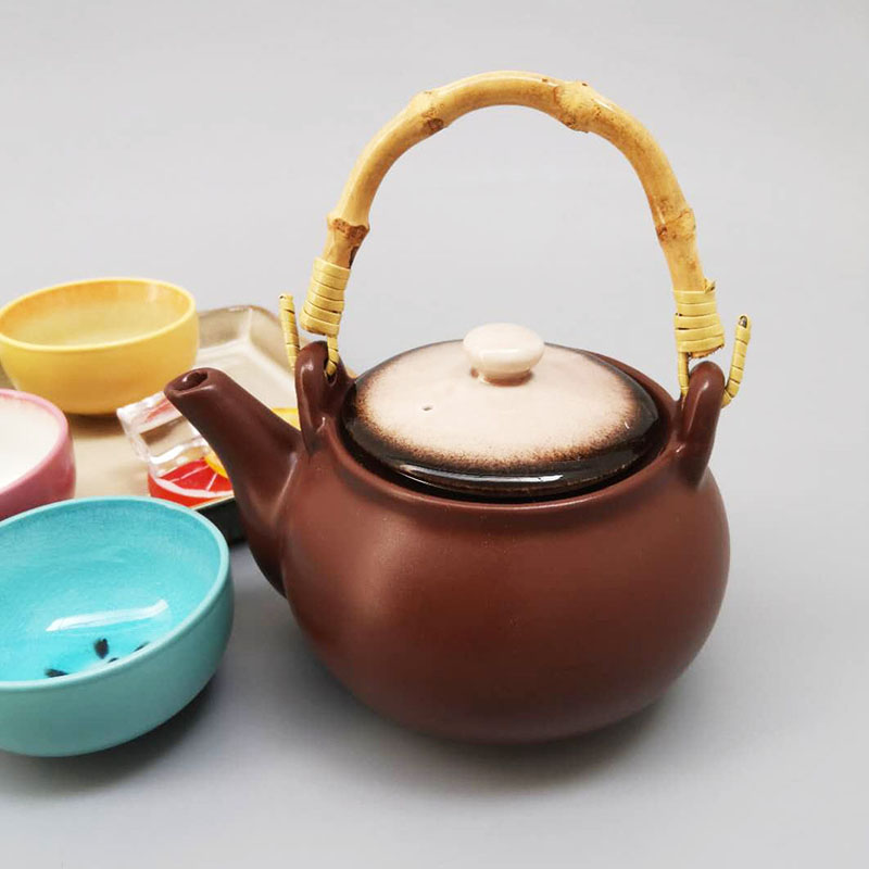 陶瓷花草茶具家用套装带盖过滤