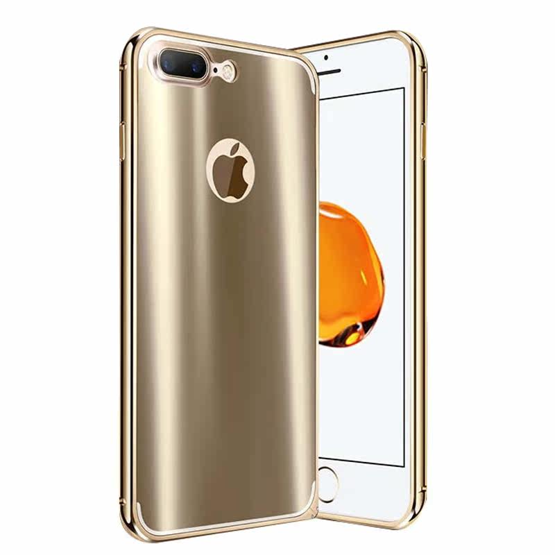 iy Ultra Slim Lightweight Aluminum Metal Bumper Dazzle Color Acrylic Back Cover Case for Apple iPhone 7 Plus & iPhone 7