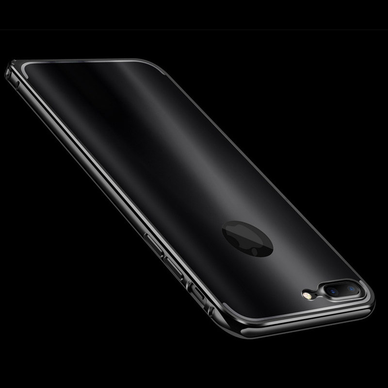 iy Ultra Slim Lightweight Aluminum Metal Bumper Dazzle Color Acrylic Back Cover Case for Apple iPhone 7 Plus & iPhone 7