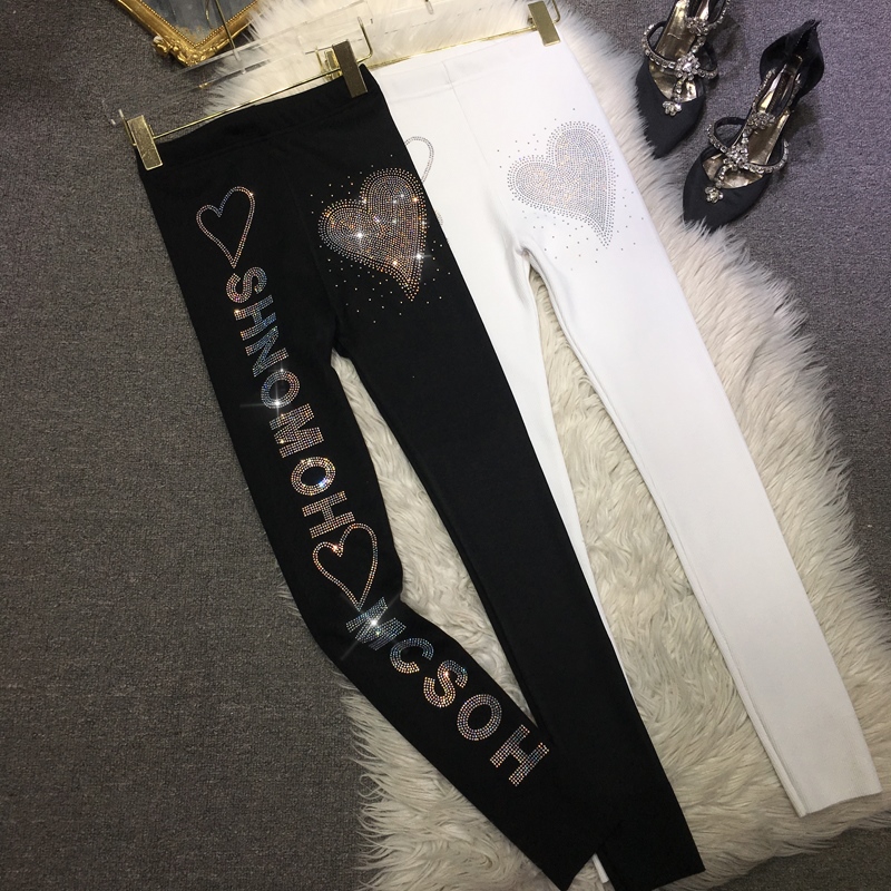 其他长裤加绒棉烫钻打底裤