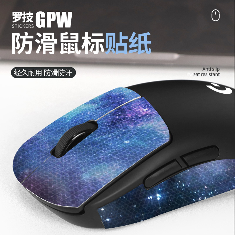 鼠标防滑贴适用于罗技GPW一代/二代狗屁王1代吸汗贴三代贴纸-封面