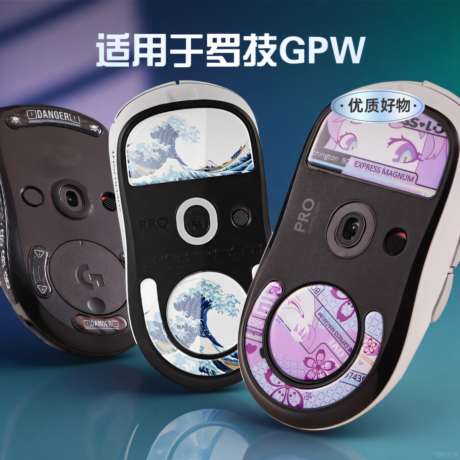 伊莫图钢化玻璃脚贴gpw二代脚垫