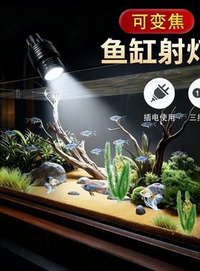 Karell鱼缸射灯造景灯led水草灯南美缸灯溪流灯射灯原生溪流缸灯