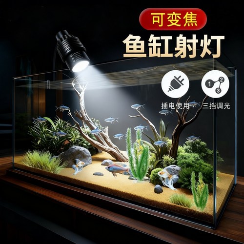 Karell鱼缸射灯原生溪流缸灯