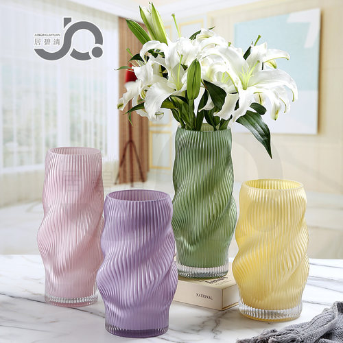 不规则家居装饰品玻璃花瓶芬顿风