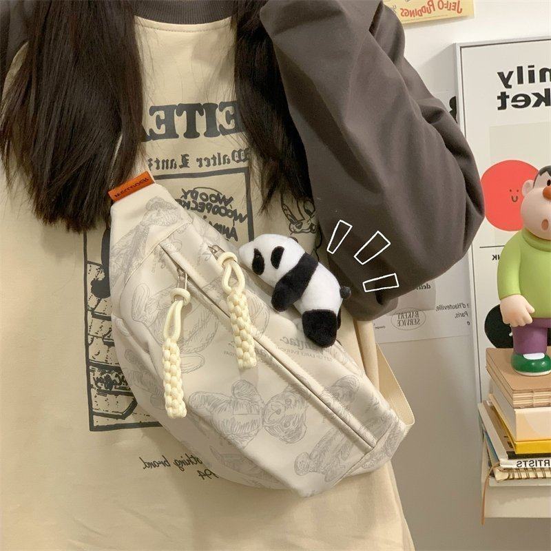 花曦  胸包女包包2025新款学生骑行运动单肩斜挎包女士小腰包挎包,箱包皮具/热销女包/男包,胸包,淘宝优惠券,粉丝福利购,淘宝优惠卷