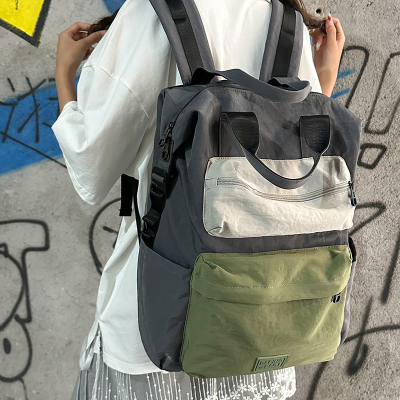 6.12花曦家新品  双肩包女大学生大容量书包男旅行高级感百搭背包