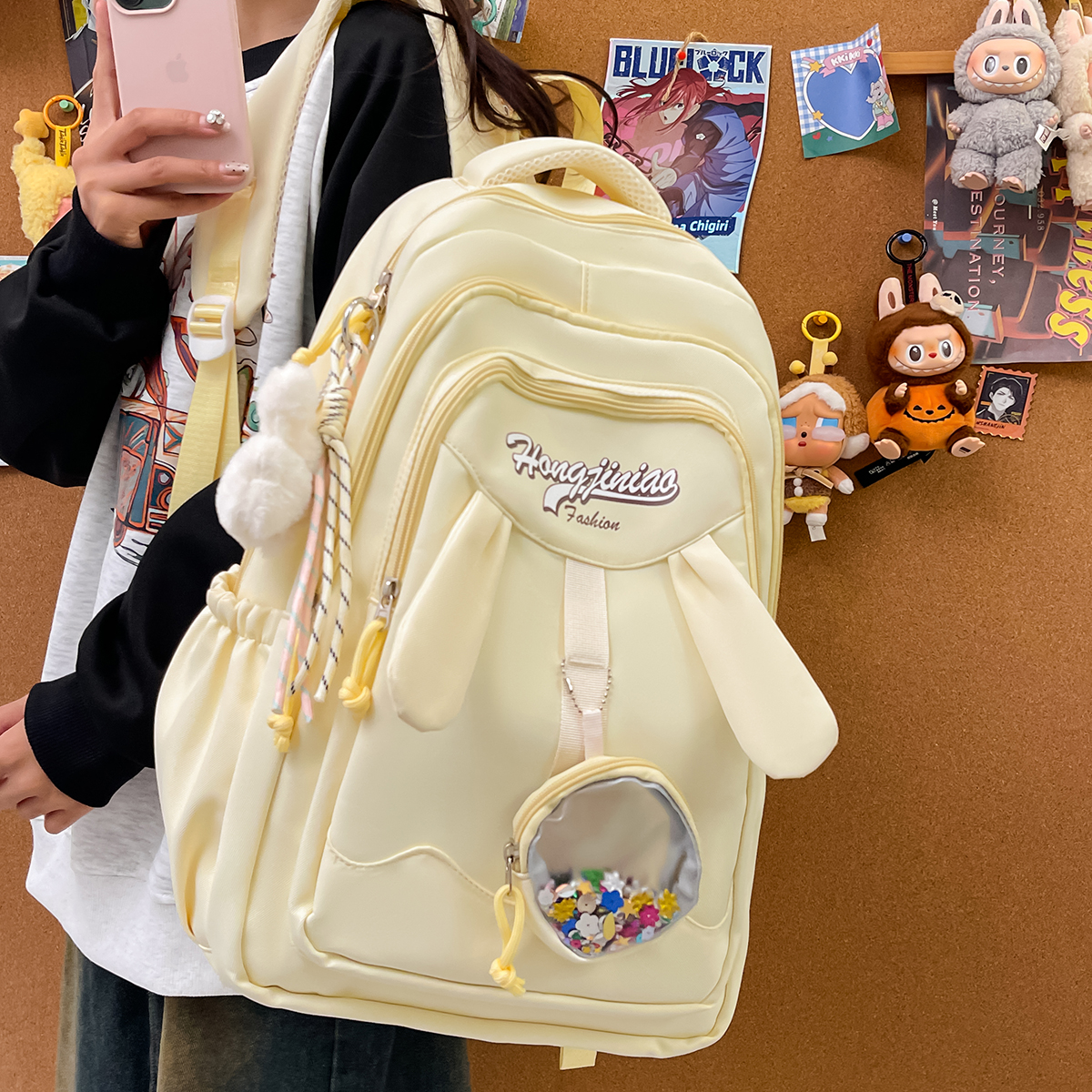 yamy女初中生高中生双肩包