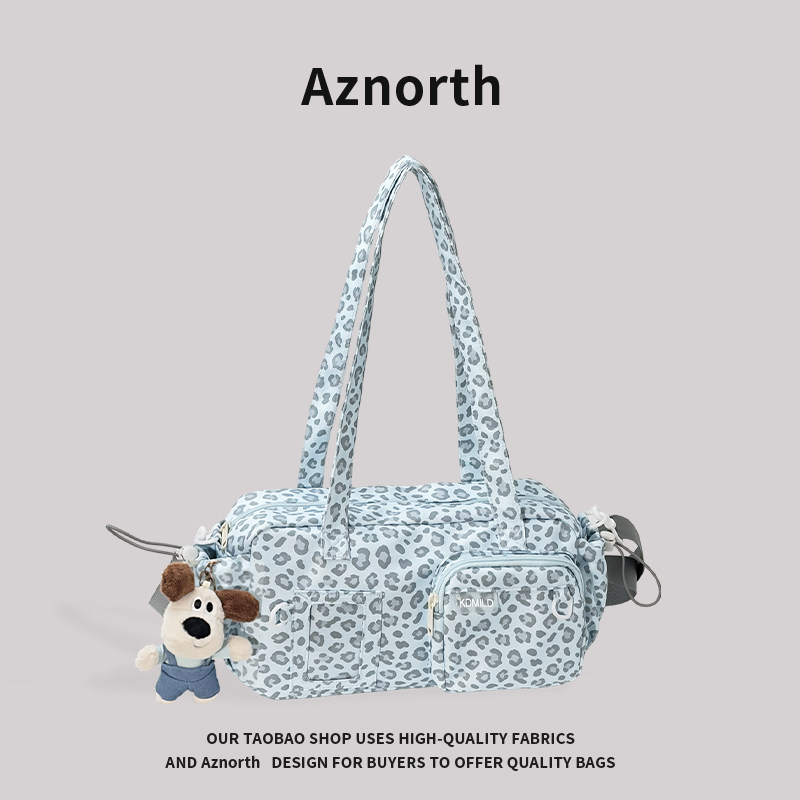 AZN新品 斜挎包女2026新款豹纹大容量手提包高颜值旅行单肩包1.16,箱包皮具/热销女包/男包,通用款女包,淘宝优惠券,粉丝福利购,淘宝优惠卷