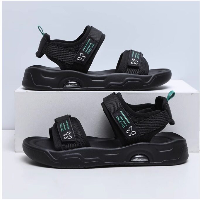 软底运动凉鞋女2026夏季新款外穿不累脚魔术贴轻便休闲防滑沙滩鞋