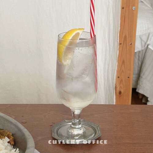 Cutlery | 进口日式昭和复古经典喫茶店高脚玻璃芭菲蜜瓜苏打杯