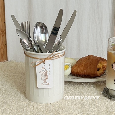 日式陶瓷收纳罐筷子收纳筒