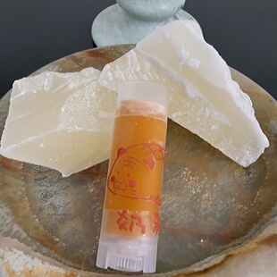 【橘子硬糖】沙棘果大红橘脂橙花花蜡原料无色Colorless Lip Balm