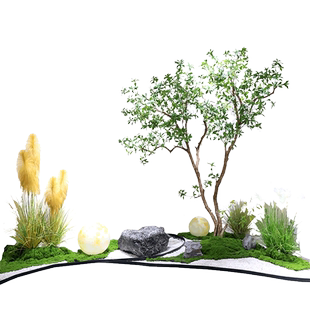 仿真马醉木树景观室内北欧风摆件橱窗装饰吊钟树大型绿植造景组合