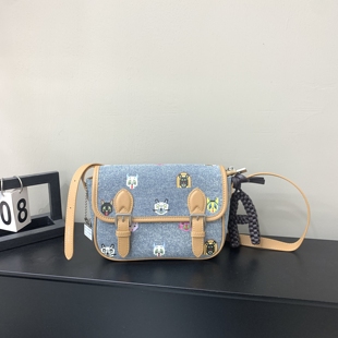 玛莎小包包女2026春新款 高级感剑桥包单肩包 玩趣牛仔斜挎包时尚