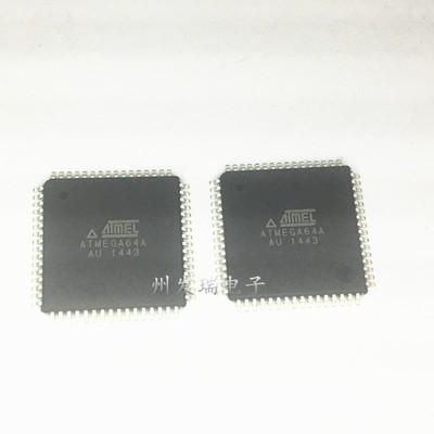 全新原装  ATMEGA64A-AU  8位微控制器  TQFP-64