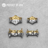 JMS 文玩配饰 金隔片PRODUCT 戒魔思 马斯特罗盔甲卡环