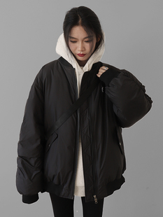 CHICVEN街头运动休闲宽松面包服棒球夹克棉服外套2024春季 新款