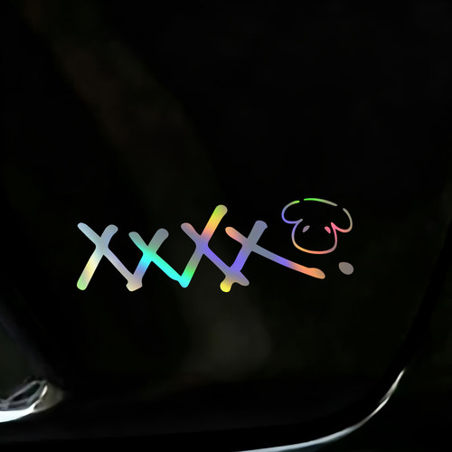易烊千玺手写XXXX车贴