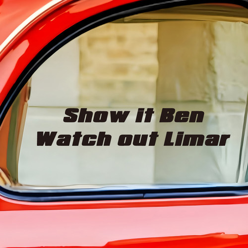 ShowitBenWatchoutLimar贴