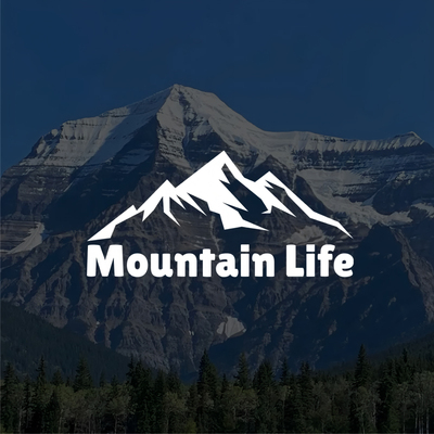 山地生活露营徒步车窗装饰贴纸