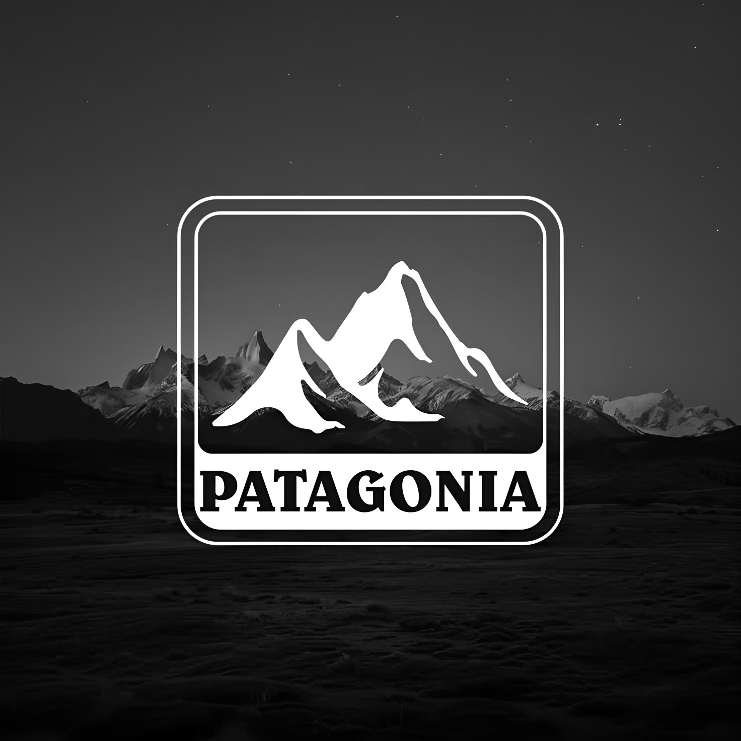 PATAGONIA巴塔方型山脉户外贴纸