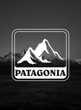 PATAGONIA巴塔方型山脉吉姆尼拉花户外越野露营潮牌电动摩托车贴