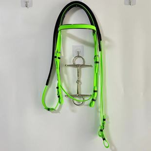 PVC水勒缰绳配衔铁革冬天骑马牵马马具配件马用水勒用品