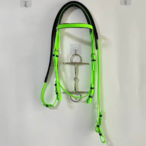 PVC水勒缰绳配衔铁革冬天骑马牵马马具配件马用水勒用品