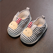 家居室内 婴幼儿防滑女宝地板鞋 学步鞋 男宝宝1岁春秋婴儿软底布鞋