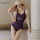 洛丽卡 紫色泳衣女高级感2025年新款 显瘦性感欧美三角比基尼小胸