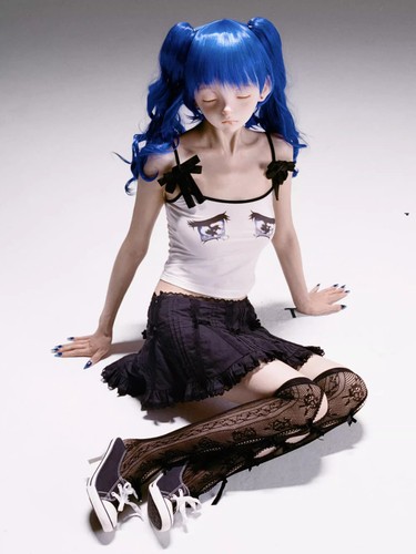 【Nodress】 新款白色“No cry”哭泣眼睛印花吊带背心女无袖内搭