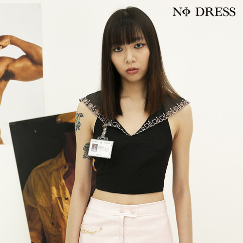 Nodress海军领背心爱心