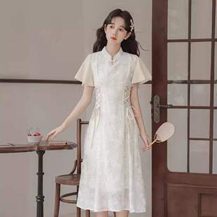 新款女装2025夏季十三行新中式国风禅意改良新式旗袍连衣裙年轻款