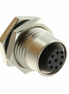 Amphenol 圆形连接器 M12A-08PFFS-SF8001