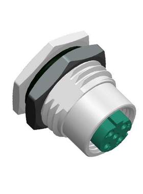 Amphenol 圆形连接器 M12D-04PFFS-SF8002