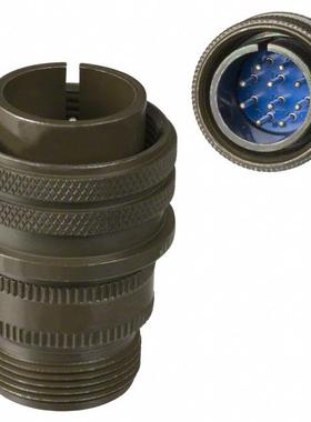 Amphenol 圆形连接器 10路 黑色 97-3106A-18-1P(621)