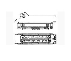 TE Connectivity 矩形连接器 针座 公插针 55l路  963063-1
