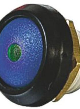 ITW Switches 按钮开关 250mA 12V  蓝色 48-1-RB-G-BL-B