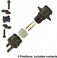 MS3120F-12-3P Amphenol 安费诺 公头插座 3路