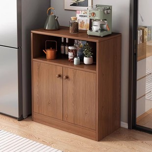 小柜子茶水柜餐边柜子收纳柜客厅靠墙实木色收纳小立柜茶柜置物柜