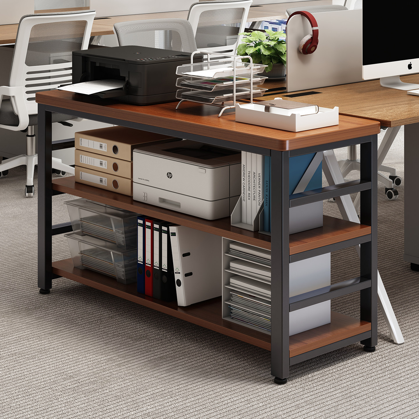 办公室印表机置物架落地多层收纳层架子简易靠墙书架办公桌侧边柜,住宅家具,搁板/置物架/家用陈列架,淘宝优惠券,粉丝福利购,淘宝优惠卷