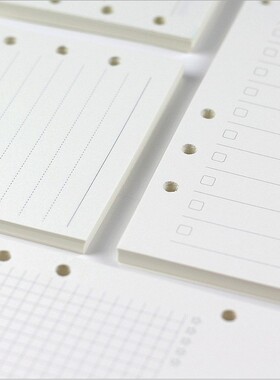 a5a6b5a4通用活页内页替芯本子理财月周计划TODO方格空白手账内芯