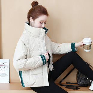 羽绒服女短款冬装新款韩版大码宽松版面包服小个子轻薄羽绒服外套