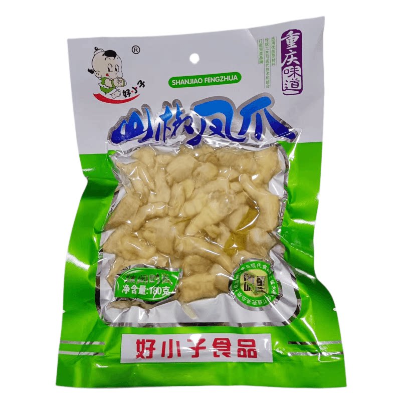 好小子泡椒凤爪180g/袋鸡爪子零食碎爪野山椒凤爪包邮辣爪子